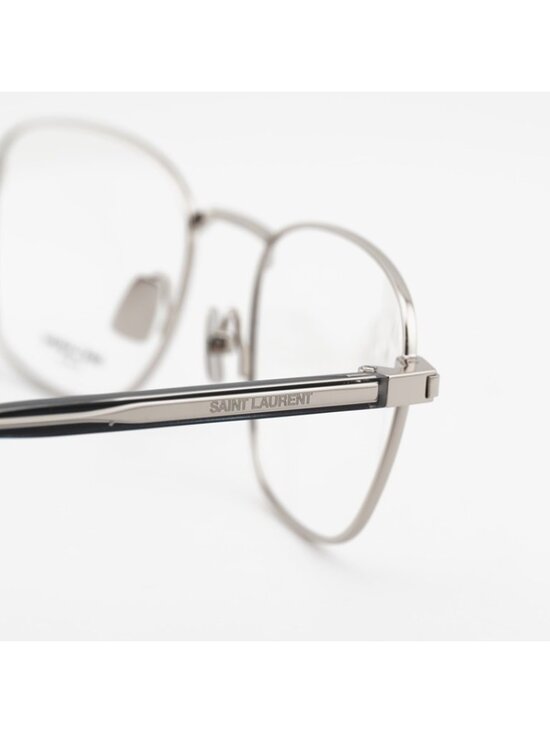 Saint Laurent SL699 005 Eyeglasses Silver 53mm Round Frame